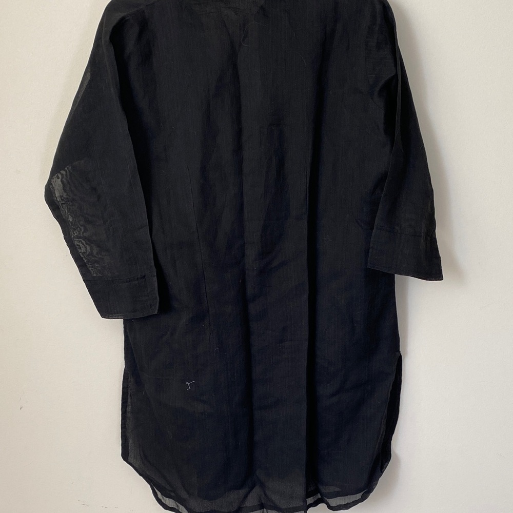 Black Shirt Dress - Picture 3 of 5